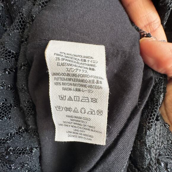 Free People Teen Witch Black Lace Fit & Flare Dress Size L OB451639 NWT - Picture 9 of 15